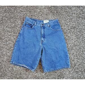 Womens Vintage Eddie Bauer Denim Jean Shorts Size 12 Mom Y2K 90s